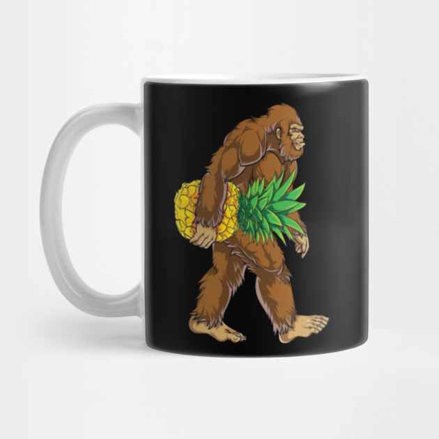 Bigfoot Carrying Pineapple